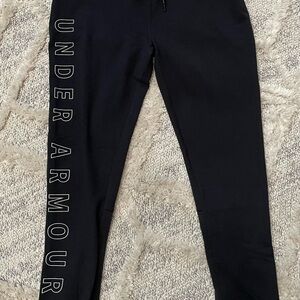 Under Armour Black Track Pants with Logo